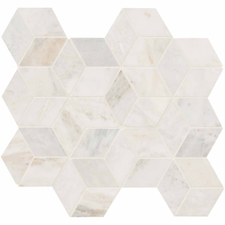 Msi Arabescato Venato White SAMPLE Cube Honed Marble Mosaic Tile ZOR-MD-0383-SAM